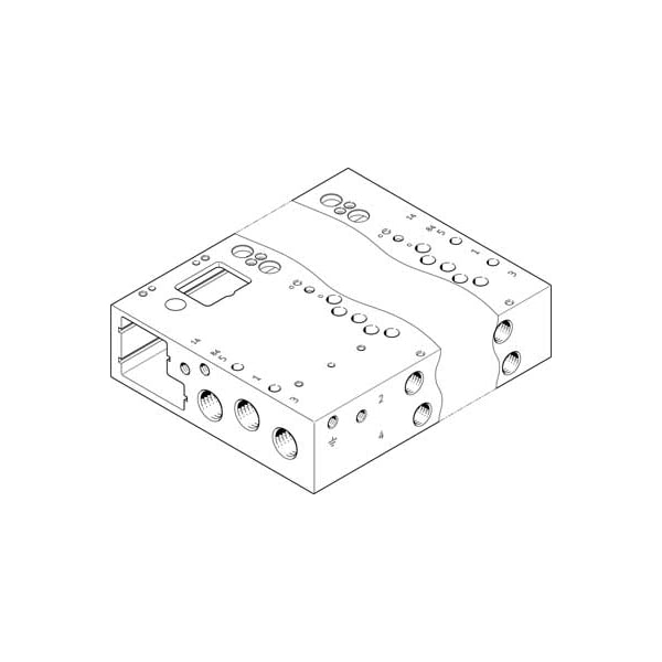 Manifold Rail VABM-L1-14W-G14-7-GR